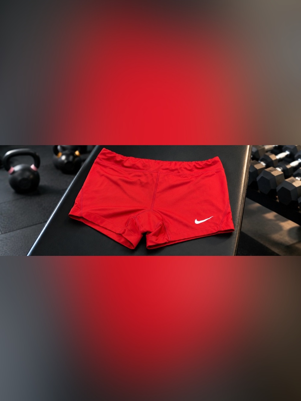 Nike Red Athletic Women's Shorts